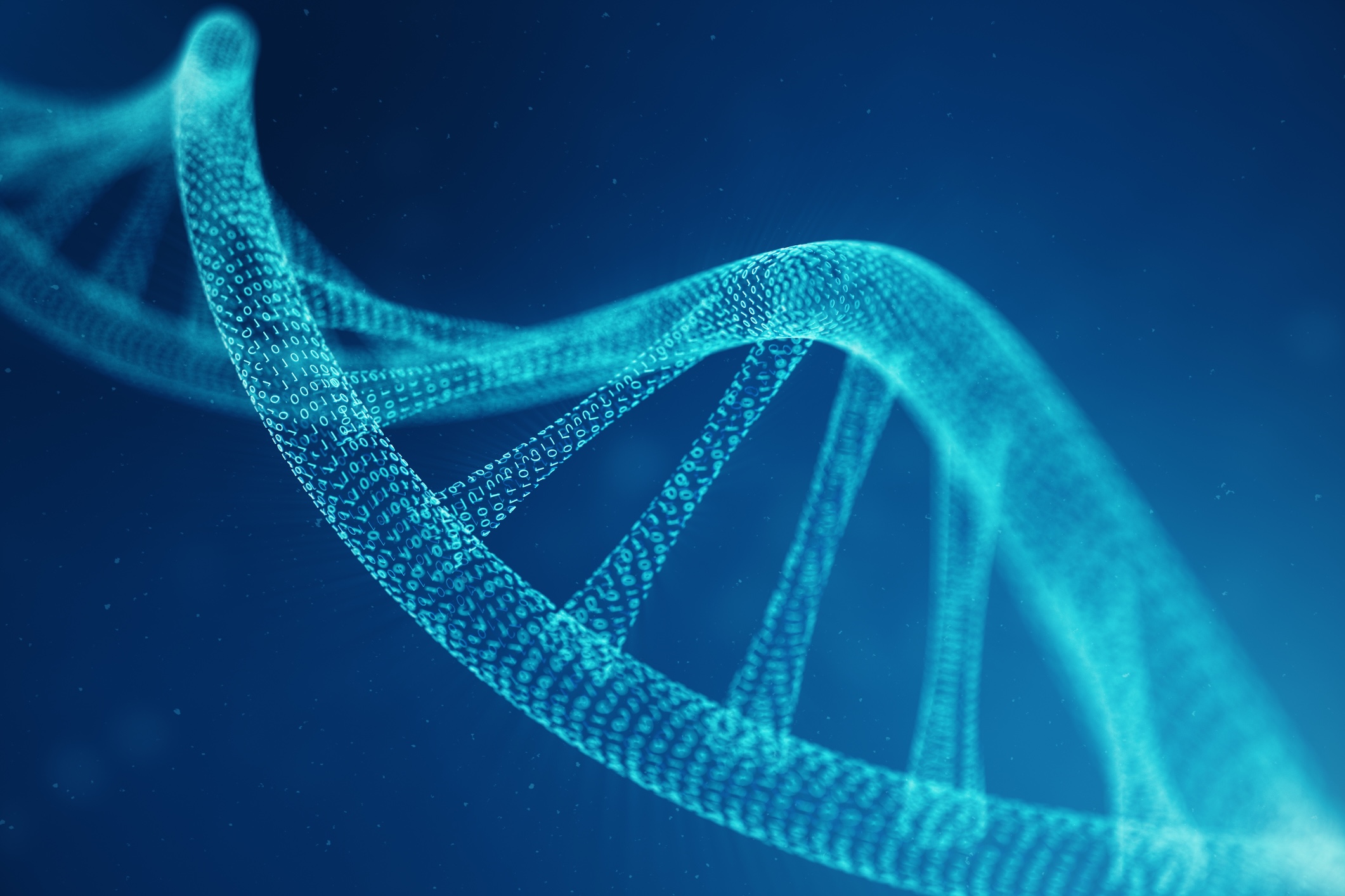 DNA strand made from binary code